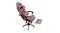 TSB Living Racer Reclining PVC Gaming Chair with Leg Rest, Plush Arm Rests - Red TSB Living Racer Reclining PVC Gaming Chair with Leg Rest, Plush Arm Rests - Red