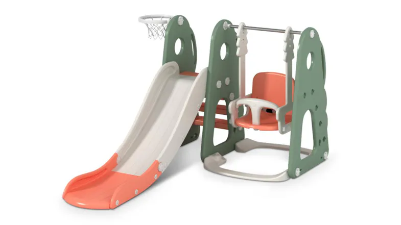 TSB Living Baby Slide - Green & Orange Dinosaurs TSB Living Baby Slide - Green & Orange Dinosaurs