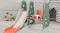 TSB Living Baby Slide - Green & Orange Dinosaurs TSB Living Baby Slide - Green & Orange Dinosaurs
