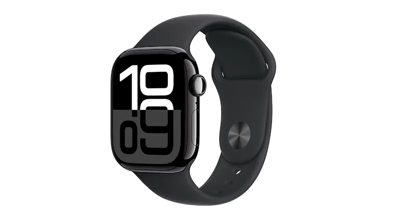 Apple Watch Series 10 - Jet Black Aluminium Case with Black Sport Band (42mm, GPS+Cellular, Bluetooth, Small-Medium) Apple Watch Series 10 - Jet Black Aluminium Case with Black Sport Band (42mm, GPS+Cellular, Bluetooth, Small-Medium)