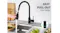 TSB Living Rounded Kitchen Mixer Tap with Engraved Hot & Cold Indicators, Spray Modes 39 x 24cm - Black TSB Living Rounded Kitchen Mixer Tap with Engraved Hot & Cold Indicators, Spray Modes 39 x 24cm - Black