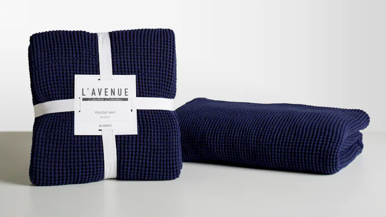 Waffle Large Blanket by L'Avenue Waffle Large Blanket by L'Avenue