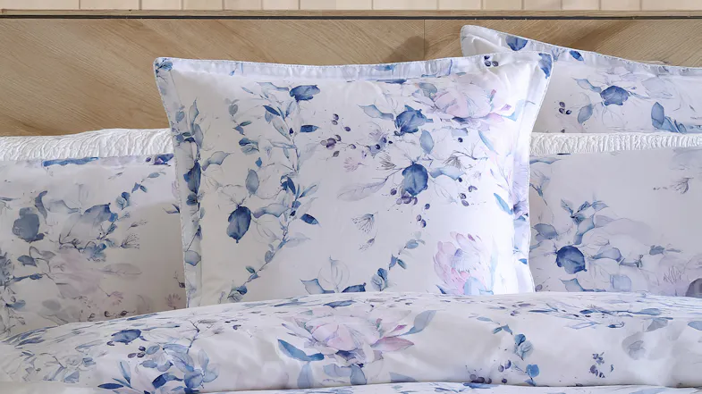 Millicent Chambray European Pillowcase by Private Collection Millicent Chambray European Pillowcase by Private Collection