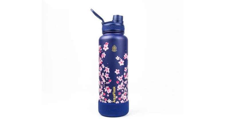 AquaFlask Sakura 2 Sipper Water Bottle 1.18L - Navy Blue AquaFlask Sakura 2 Sipper Water Bottle 1.18L - Navy Blue