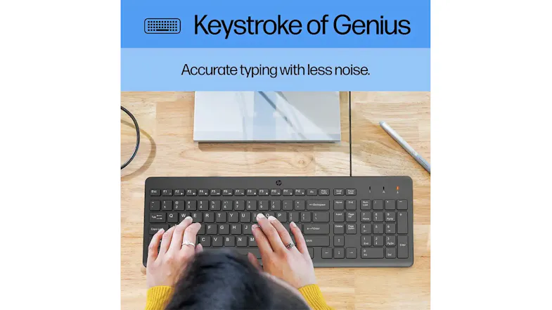 HP 230 Wireless Keyboard & Mouse Combo - Black (18H24AA) HP 230 Wireless Keyboard & Mouse Combo - Black (18H24AA)