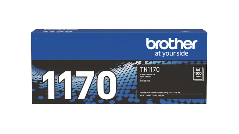 A full view of the Brother TN1170 Toner Cartridge's packaging box A full view of the Brother TN1170 Toner Cartridge's packaging box