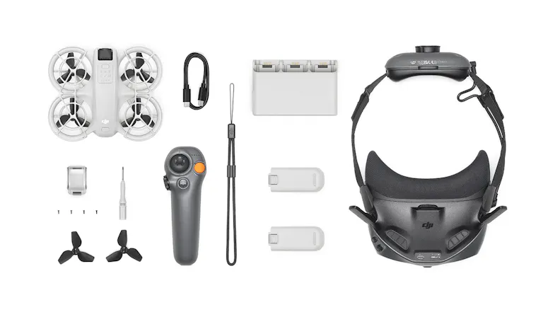 DJI Neo Drone Motion Fly More Combo with DJI RC Motion 3 Remote Control - Grey DJI Neo Drone Motion Fly More Combo with DJI RC Motion 3 Remote Control - Grey