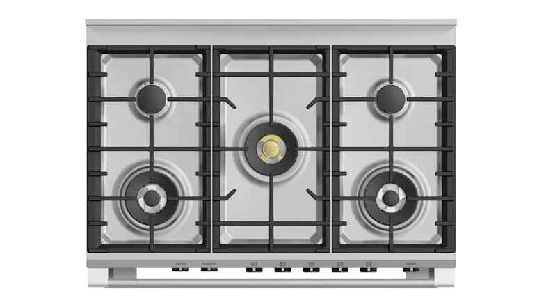 Fisher & Paykel 90cm Dual Fuel Freestanding Oven with Gas Cooktop - Red (Series 9/OR90SCG6R1) Fisher & Paykel 90cm Dual Fuel Freestanding Oven with Gas Cooktop - Red (Series 9/OR90SCG6R1)