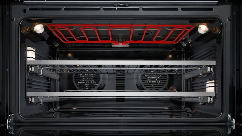Fisher & Paykel 90cm Dual Fuel Freestanding Oven with Gas Cooktop - Red (Series 9/OR90SCG6R1) Fisher & Paykel 90cm Dual Fuel Freestanding Oven with Gas Cooktop - Red (Series 9/OR90SCG6R1)