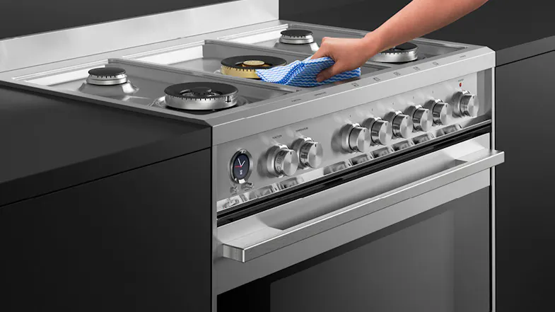 Fisher & Paykel 90cm Dual Fuel Freestanding Oven with Gas Cooktop - Stainless Steel (Series 9/OR90SDG6X1) Fisher & Paykel 90cm Dual Fuel Freestanding Oven with Gas Cooktop - Stainless Steel (Series 9/OR90SDG6X1)