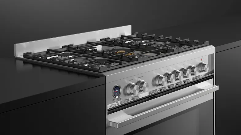 Fisher & Paykel 90cm Dual Fuel Freestanding Oven with Gas Cooktop - Stainless Steel (Series 9/OR90SDG6X1) Fisher & Paykel 90cm Dual Fuel Freestanding Oven with Gas Cooktop - Stainless Steel (Series 9/OR90SDG6X1)