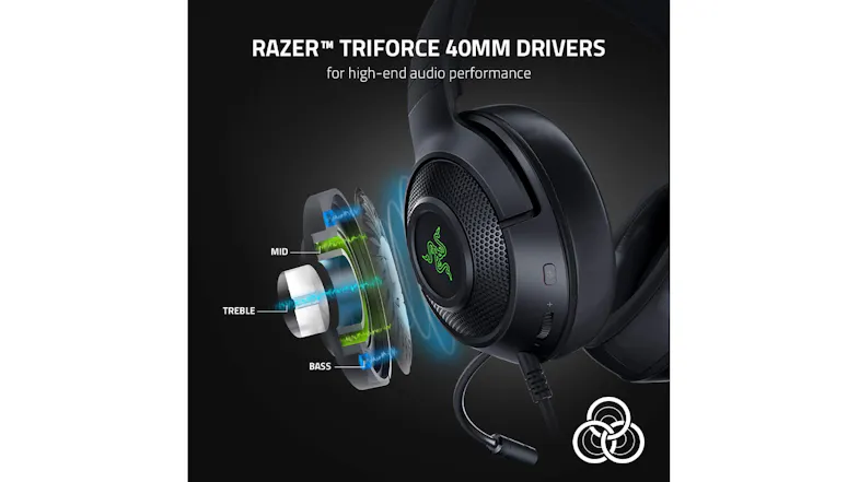 Razer Kraken V3 X Wired Gaming Headset for PS4/PC - Black Razer Kraken V3 X Wired Gaming Headset for PS4/PC - Black