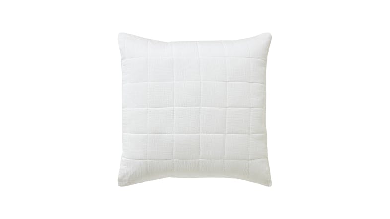 Leni White European Pillowcase by L'Avenue Leni White European Pillowcase by L'Avenue