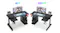 TSB Living Right-Handed L-Shaped Gaming Desk with Cup Holder, PC Tower Mount - Carbon Fiber Texture TSB Living Right-Handed L-Shaped Gaming Desk with Cup Holder, PC Tower Mount - Carbon Fiber Texture