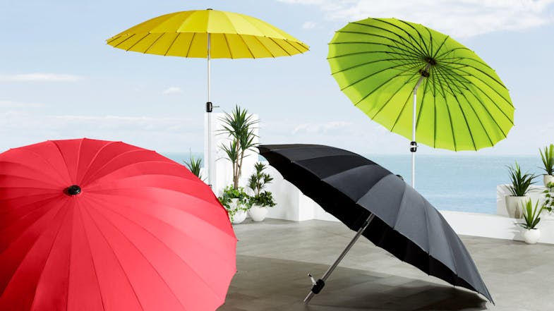 Zibal 24-Rib Polyester Outdoor Umbrella Zibal 24-Rib Polyester Outdoor Umbrella