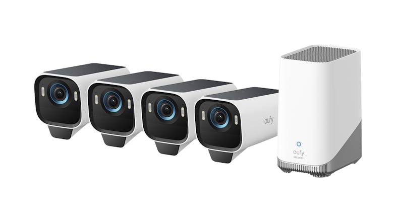 Eufy Cam S3 Pro 4K Outdoor Wireless Smart Security Camera - 4 Pack (White) Eufy Cam S3 Pro 4K Outdoor Wireless Smart Security Camera - 4 Pack (White)