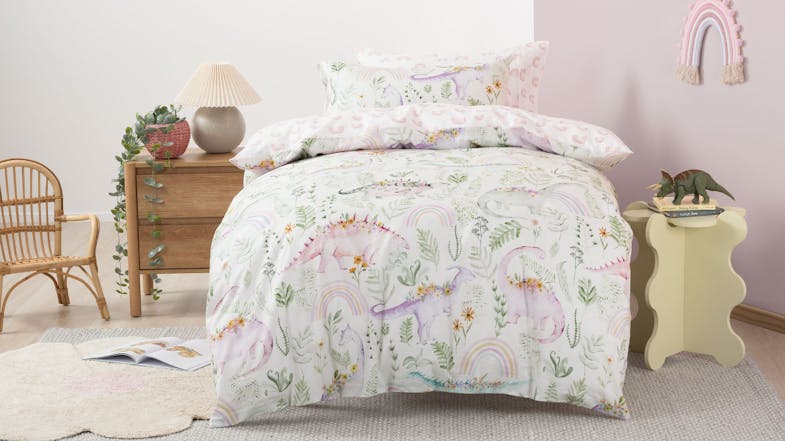 Dino Garden Duvet Cover Set by Squiggles Dino Garden Duvet Cover Set by Squiggles