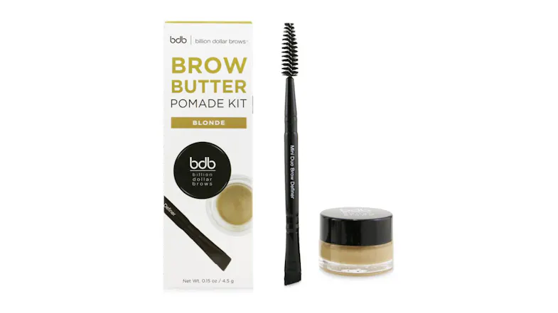 Billion Dollar Brows Brow Butter Pomade Kit: Brow Butter Pomade + Mini Duo Brow Definer - # Blonde - 2pcs Billion Dollar Brows Brow Butter Pomade Kit: Brow Butter Pomade + Mini Duo Brow Definer - # Blonde - 2pcs