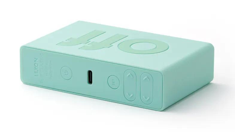 Lexon Flip+ Alarm Clock with USB-C Charging - Mint Lexon Flip+ Alarm Clock with USB-C Charging - Mint
