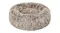 An angled view of the PaWz Fluffy Washable Donut Calming Pet Bed in brown colour wn An angled view of the PaWz Fluffy Washable Donut Calming Pet Bed in brown colour wn