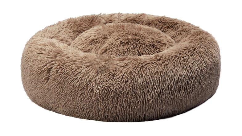 PaWz Fluffy Donut Calming Pet Bed 120 x 27cm - Taupe PaWz Fluffy Donut Calming Pet Bed 120 x 27cm - Taupe