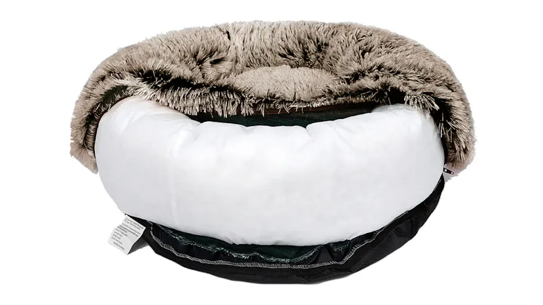 PaWz Fluffy Washable Donut Calming Pet Bed 110 x 110 x 27cm - Brown PaWz Fluffy Washable Donut Calming Pet Bed 110 x 110 x 27cm - Brown