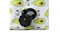 Close-up of a pet pool’s black drain cap on an avocado-patterned exterior Close-up of a pet pool’s black drain cap on an avocado-patterned exterior