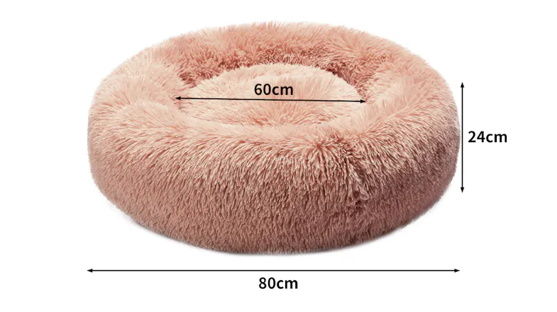 PaWz Donut Calming Pet Bed 80 x 80cm - Pink PaWz Donut Calming Pet Bed 80 x 80cm - Pink