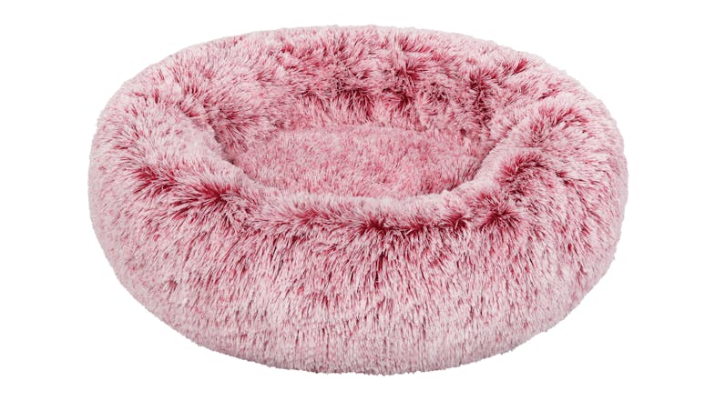 PaWz Fluffy Donut Calming Pet Bed 70 x 27cm - Pink PaWz Fluffy Donut Calming Pet Bed 70 x 27cm - Pink