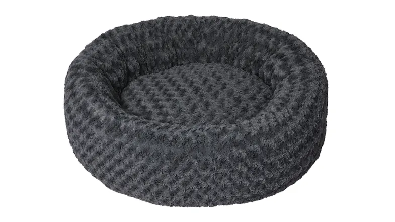 PaWz Premium Fluffy Donut Calming Pet Bed 80 x 25cm - Dark Grey PaWz Premium Fluffy Donut Calming Pet Bed 80 x 25cm - Dark Grey