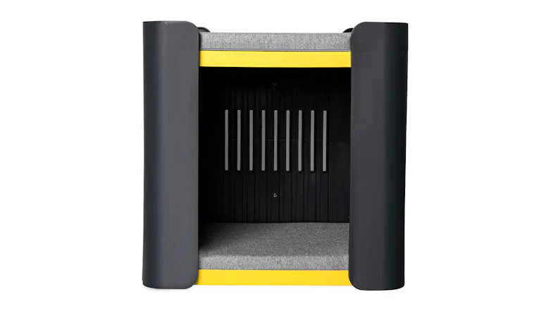 PaWz Plastic Cat Crate Bunk Beds with Plust Mats, Vents - Grey/Yellow PaWz Plastic Cat Crate Bunk Beds with Plust Mats, Vents - Grey/Yellow