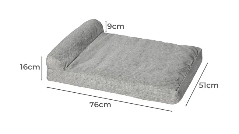 PaWz Premium Orthopedic Memory Foam Bed with Pillow 76 x 51cm - Grey PaWz Premium Orthopedic Memory Foam Bed with Pillow 76 x 51cm - Grey