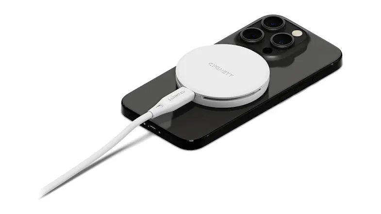 Cygnett ChargePuck 15W Magnetic Wireless Charger With Qi2.0 - White (CY5062CCRGP) Cygnett ChargePuck 15W Magnetic Wireless Charger With Qi2.0 - White (CY5062CCRGP)