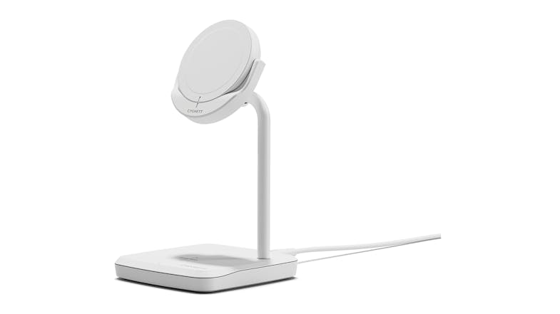 Cygnett ChargeBase 20W 2-in-1 Magnetic Wireless Charger With Qi2.0 - White (CY5068BUNCP) Cygnett ChargeBase 20W 2-in-1 Magnetic Wireless Charger With Qi2.0 - White (CY5068BUNCP)