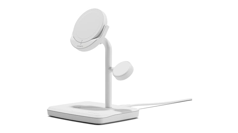 Cygnett ChargeBase 25W 3-in-1 Magnetic Wireless Charger With Qi2.0 - White (CY5070BUNCP) Cygnett ChargeBase 25W 3-in-1 Magnetic Wireless Charger With Qi2.0 - White (CY5070BUNCP)
