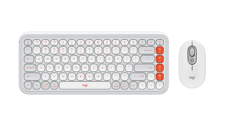 Logitech POP Icon Keys Wireless Keyboard & Mouse Bundle with Customisable Action Keys/Button - Off White (920-013122) Logitech POP Icon Keys Wireless Keyboard & Mouse Bundle with Customisable Action Keys/Button - Off White (920-013122)