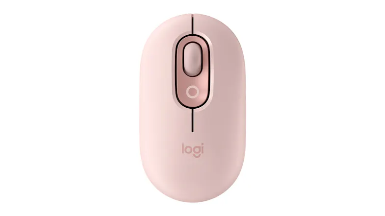 Logitech POP Wireless Mouse with Customizable Button - Rose Logitech POP Wireless Mouse with Customizable Button - Rose