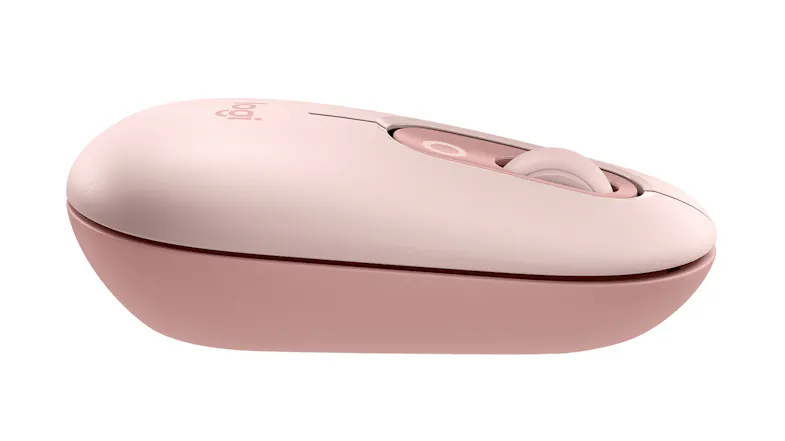 Logitech POP Wireless Mouse with Customizable Button - Rose Logitech POP Wireless Mouse with Customizable Button - Rose