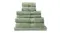 Royal Comfort Zero Twist Cotton Towel Pack 8 Piece - Sage Royal Comfort Zero Twist Cotton Towel Pack 8 Piece - Sage