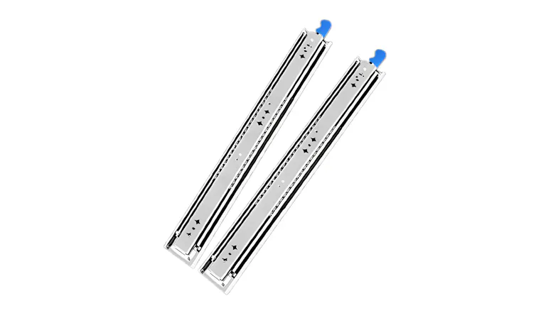 Traderight DIY Telescopic Drawer Slide Rails with Lock, 150kg Capacity - 61cm Traderight DIY Telescopic Drawer Slide Rails with Lock, 150kg Capacity - 61cm