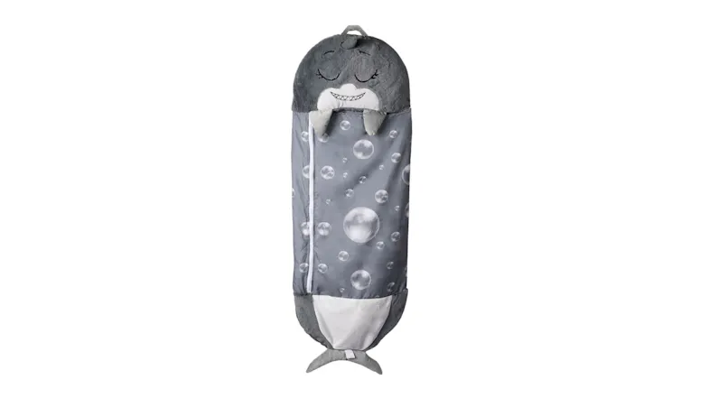 Mountview Novelty Compact Fluffy Children's Sleeping Bag Small - Cute Grey Shark Mountview Novelty Compact Fluffy Children's Sleeping Bag Small - Cute Grey Shark