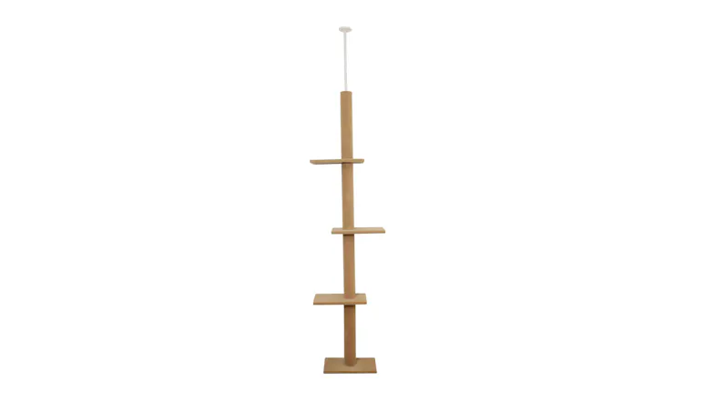 PaWz Floor-to-Ceiling Cat Pole with Platforms 228cm - Cream PaWz Floor-to-Ceiling Cat Pole with Platforms 228cm - Cream