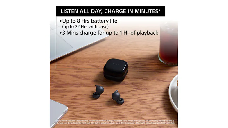 Sony WFL910 LinkBuds Open True Wireless In-Ear Headphones - Black Sony WFL910 LinkBuds Open True Wireless In-Ear Headphones - Black