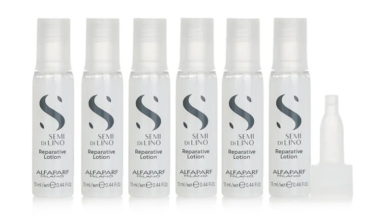 AlfaParf Semi Di Lino Reconstruction Reparative Lotion (Damaged Hair) - 6x13ml/0.44oz AlfaParf Semi Di Lino Reconstruction Reparative Lotion (Damaged Hair) - 6x13ml/0.44oz