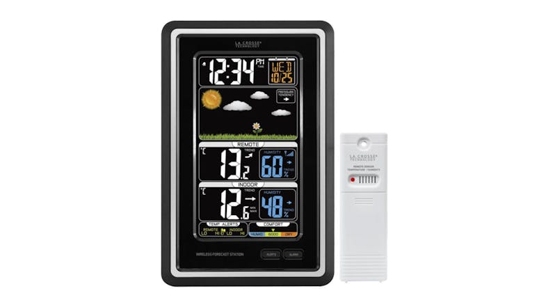 La Crosse Colour Display Weather Station with Outdoor Sensor, Custom Alerts La Crosse Colour Display Weather Station with Outdoor Sensor, Custom Alerts