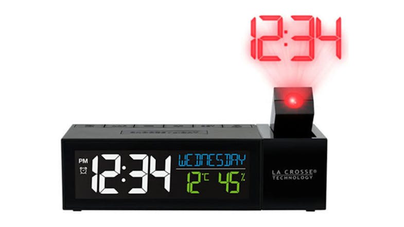 La Crosse Pop-Up Projecting Alarm Clock with Calendar Mode La Crosse Pop-Up Projecting Alarm Clock with Calendar Mode