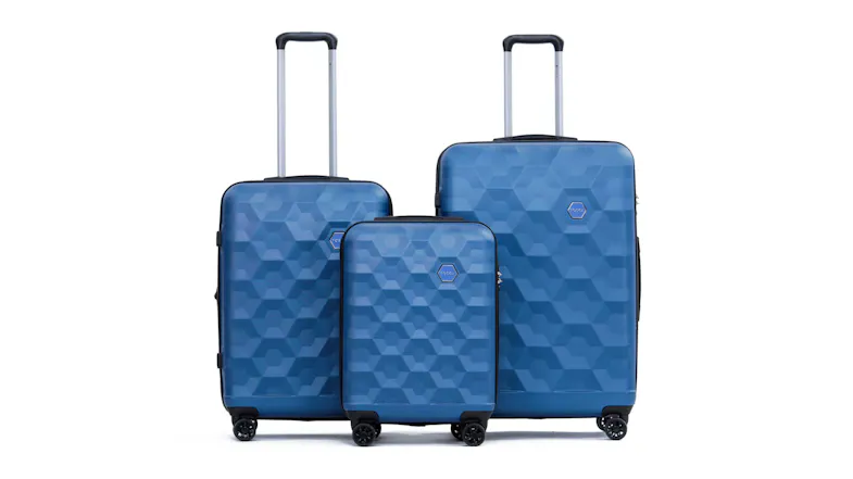 Tosca "Bahamas" Hardshell Suitcase 55cm - Blue Tosca "Bahamas" Hardshell Suitcase 55cm - Blue