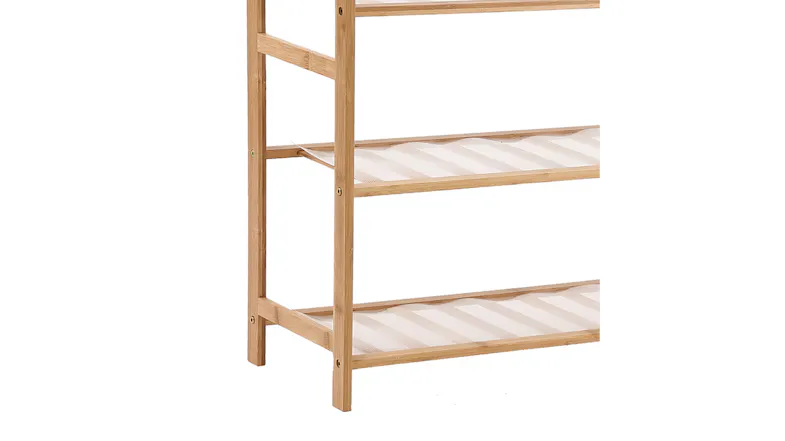 Levede 5 Tier Bamboo Shoe Rack 70cm Levede 5 Tier Bamboo Shoe Rack 70cm