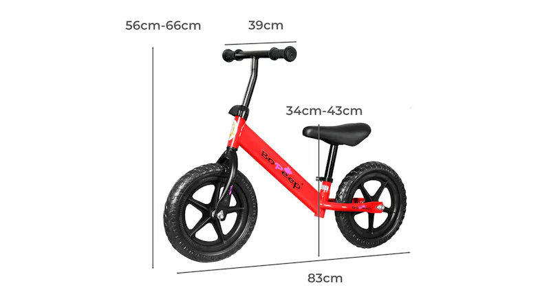 Bopeep Children's Training Balance Bike - Red Bopeep Children's Training Balance Bike - Red