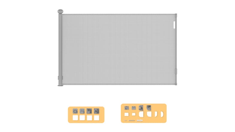 Bopeep Retractable Lockable Safety Gate 3m - Mesh Grey Bopeep Retractable Lockable Safety Gate 3m - Mesh Grey